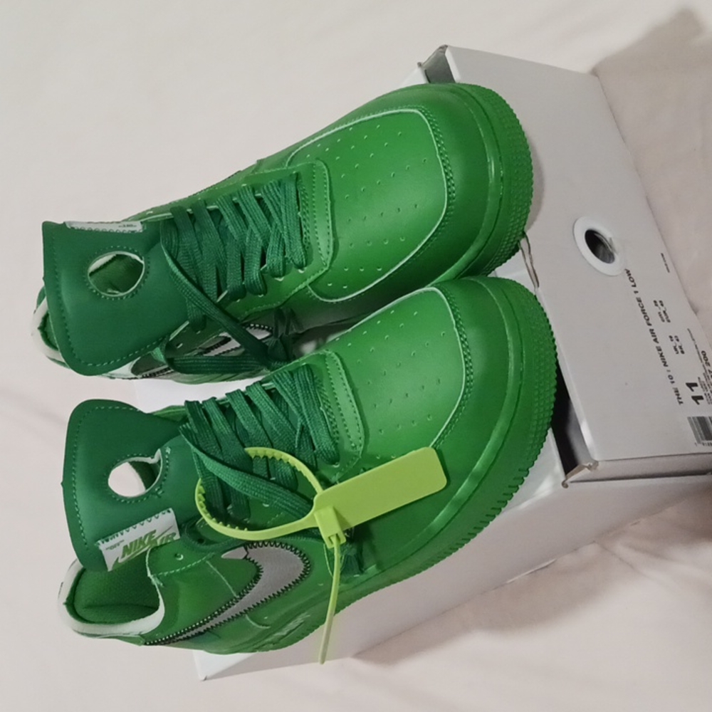 NIKE AIR FORCE 1 LOW "THE 10" off white Cyan green